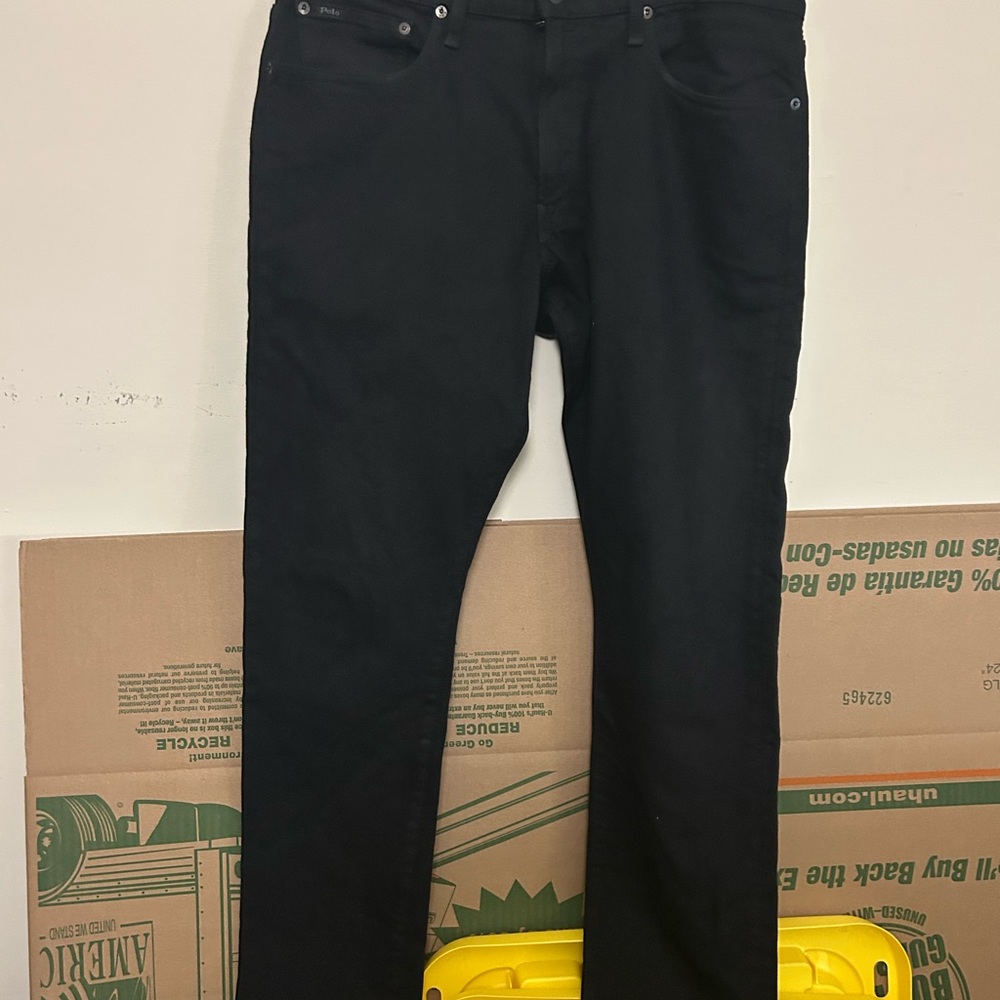 Polo Ralph Lauren Black Pants Casual Comfortable Menswear